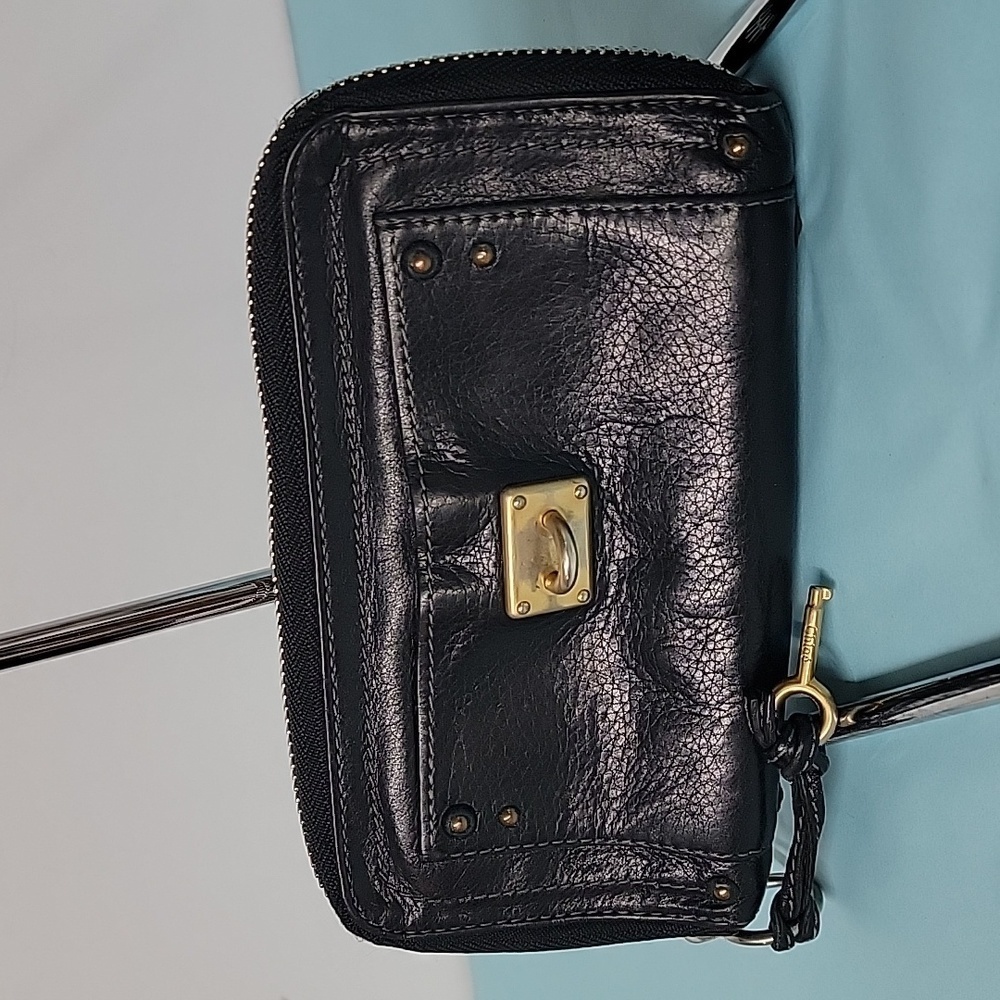 Chloe Wallet Purse Long Wallet Paddington Black
